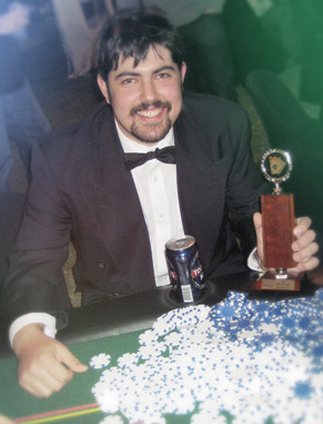 Casino Party 'Winner' is awarded a trophy